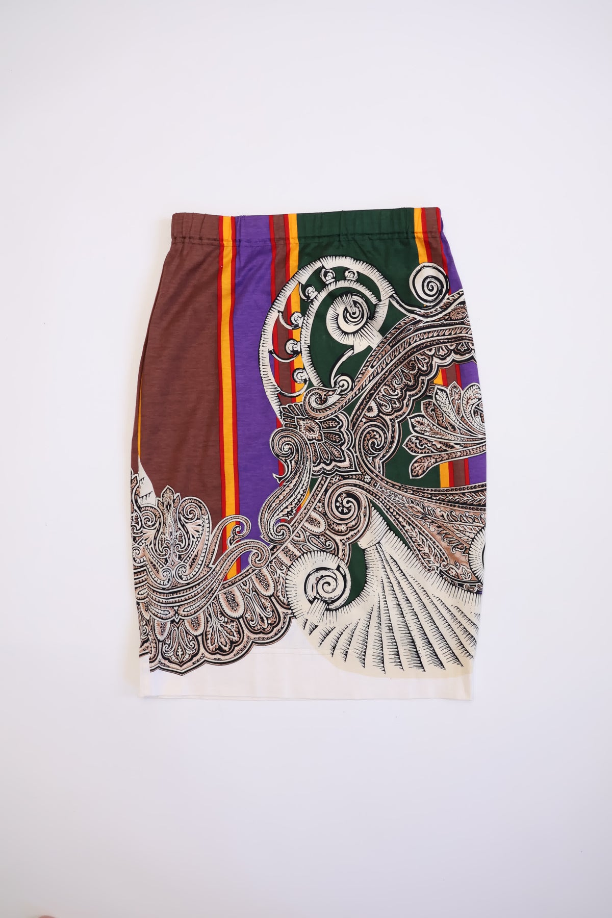Gianfranco Ferre Cotton Vintage Print Skirt