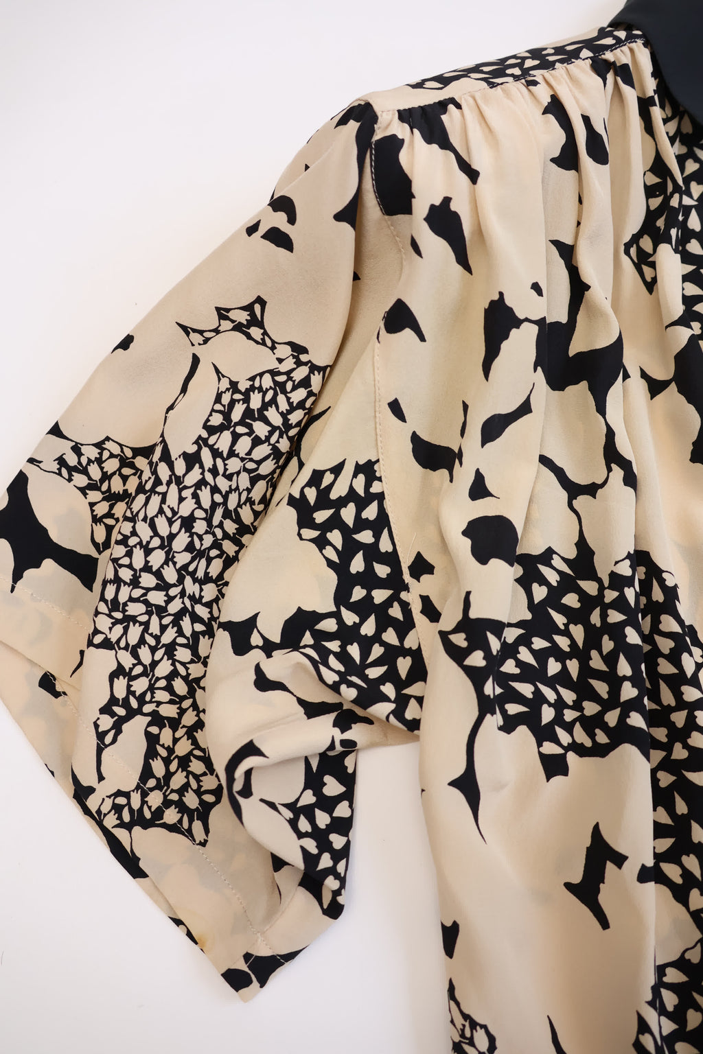 Genny Floral Shoulderpad Dress