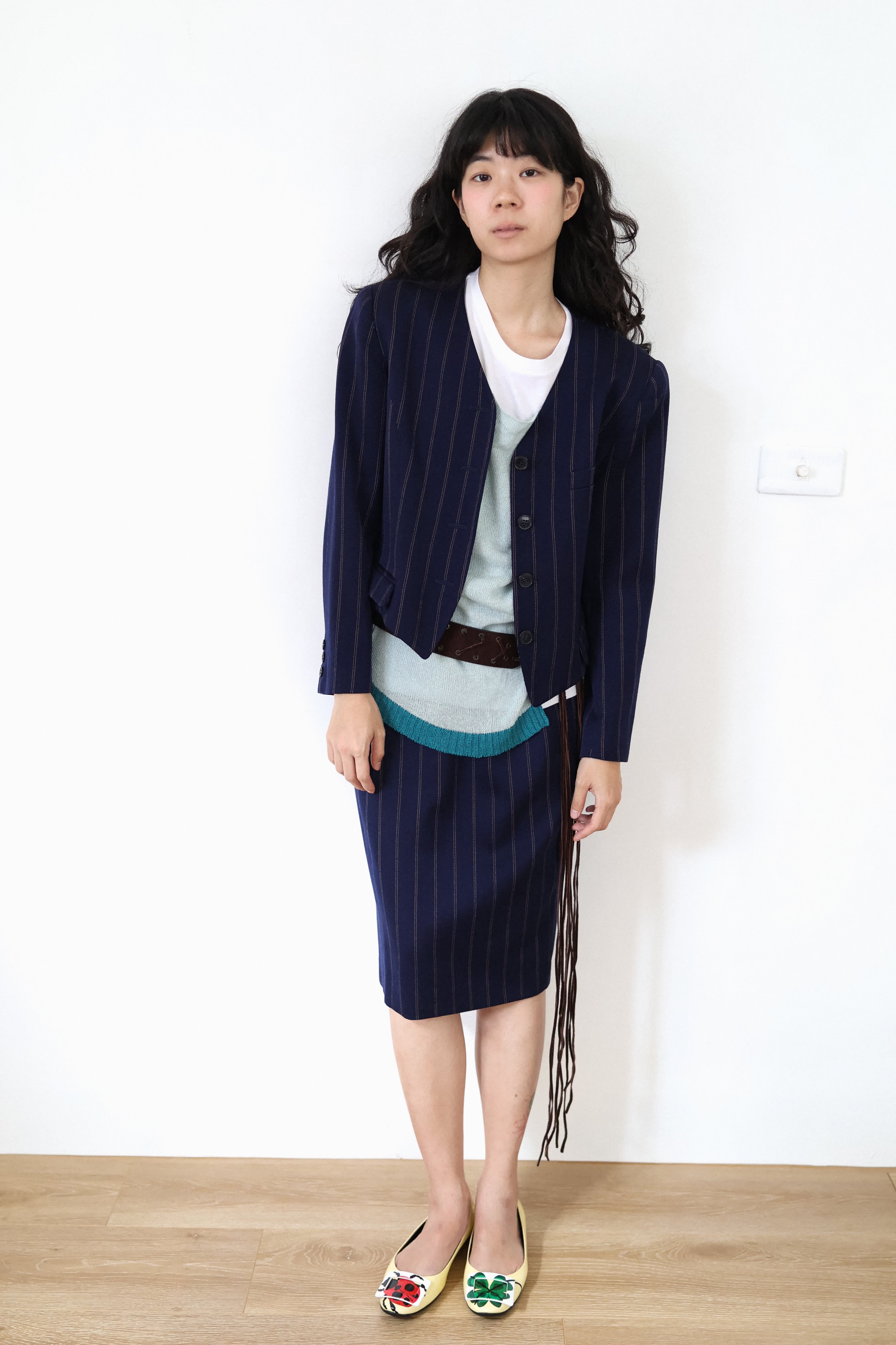 Classic Navy Pinstripe Wool Suit