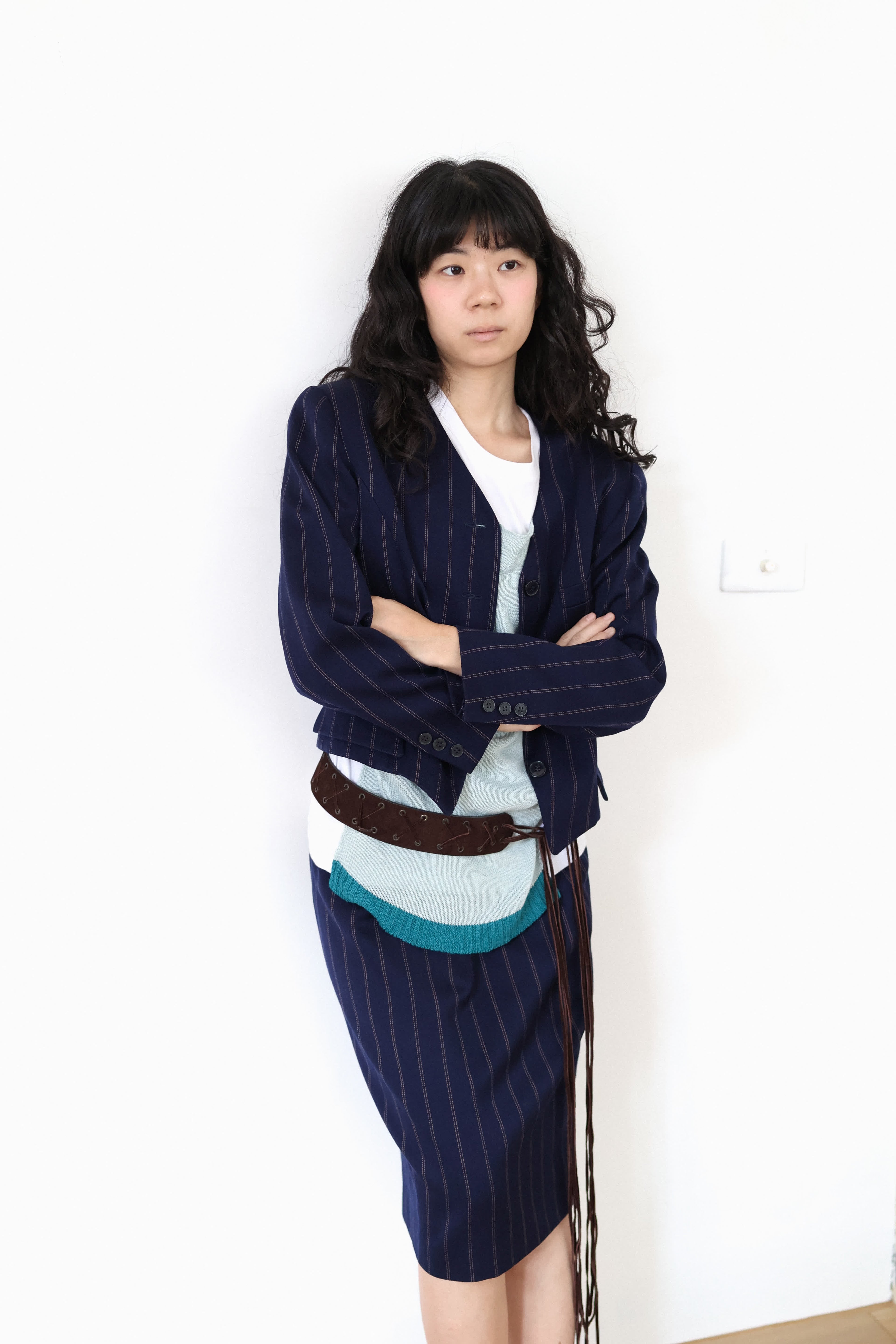 Classic Navy Pinstripe Wool Suit