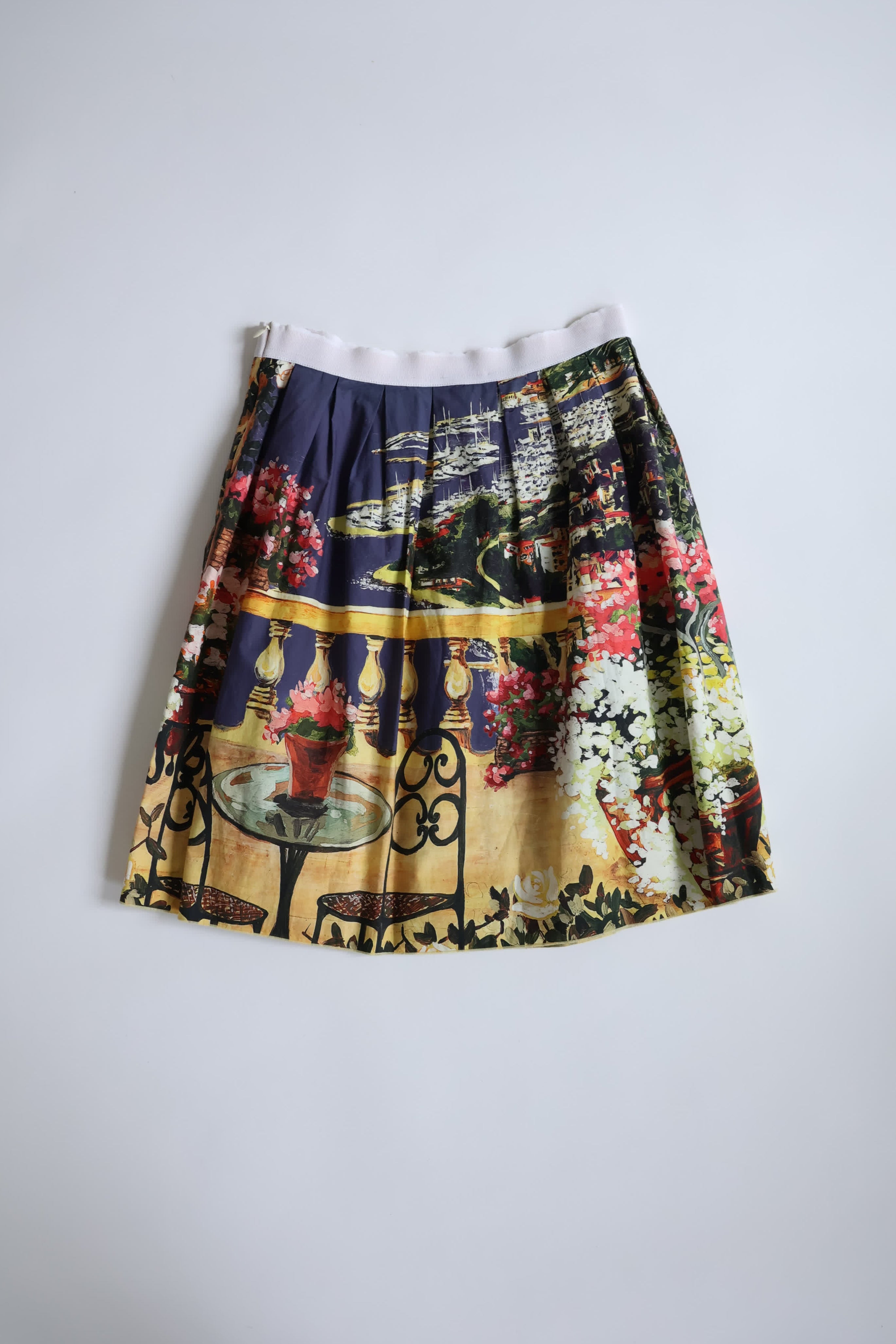Dolce & Gabbana Scenic Landscape Print Skirt
