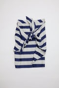 Emporio Armani Blue Striped Tie-Front Skirt