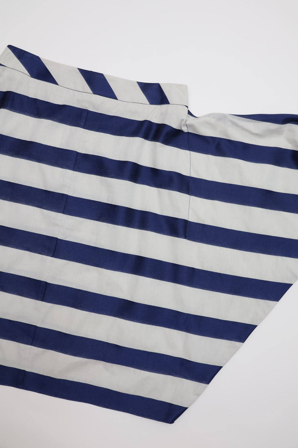 Emporio Armani Blue Striped Tie-Front Skirt