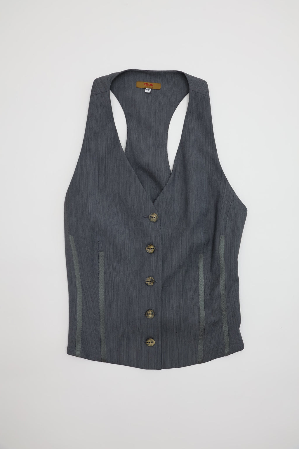 KENZO Tailored Grey Suit Vest