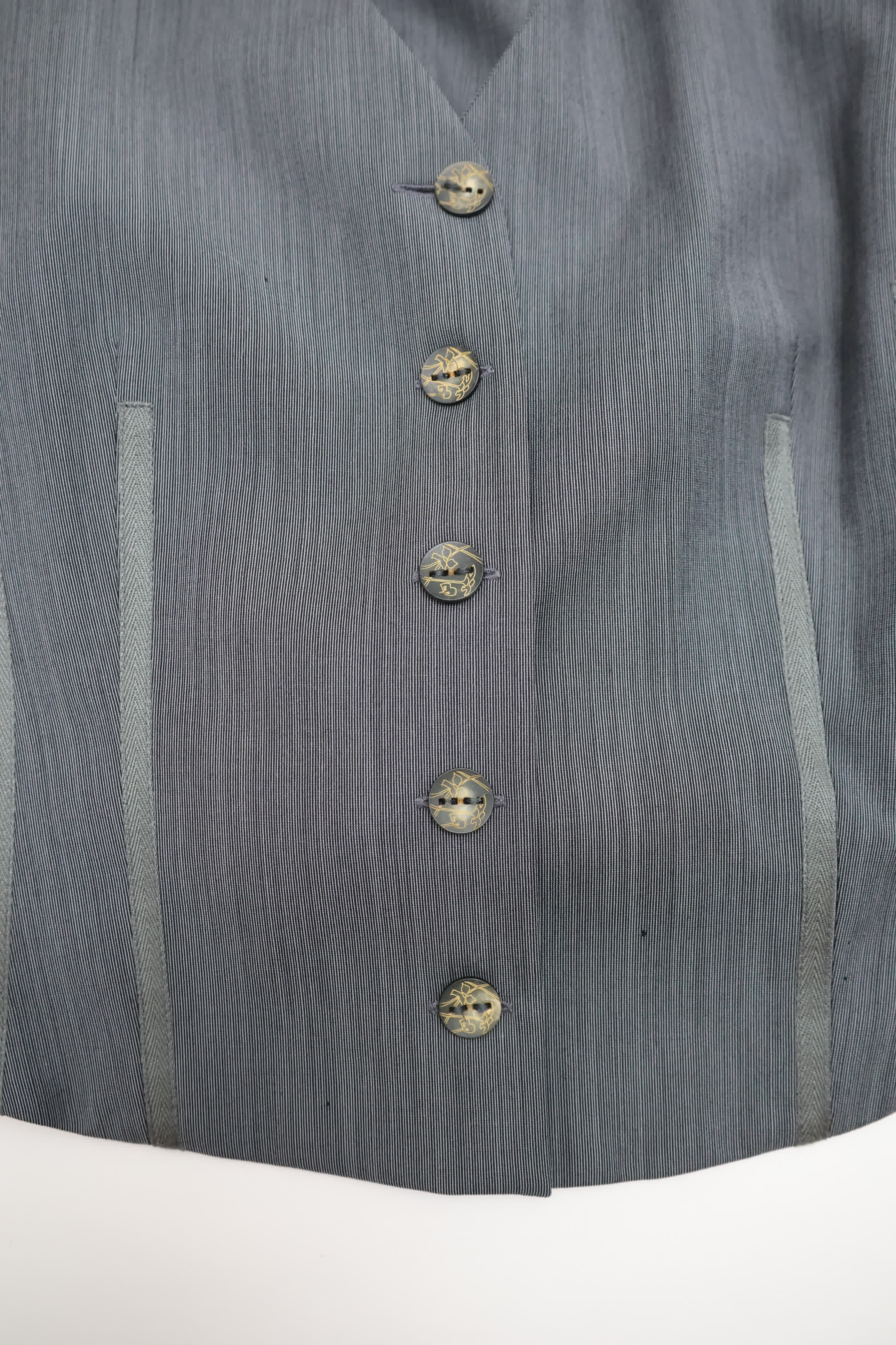 KENZO Tailored Grey Suit Vest