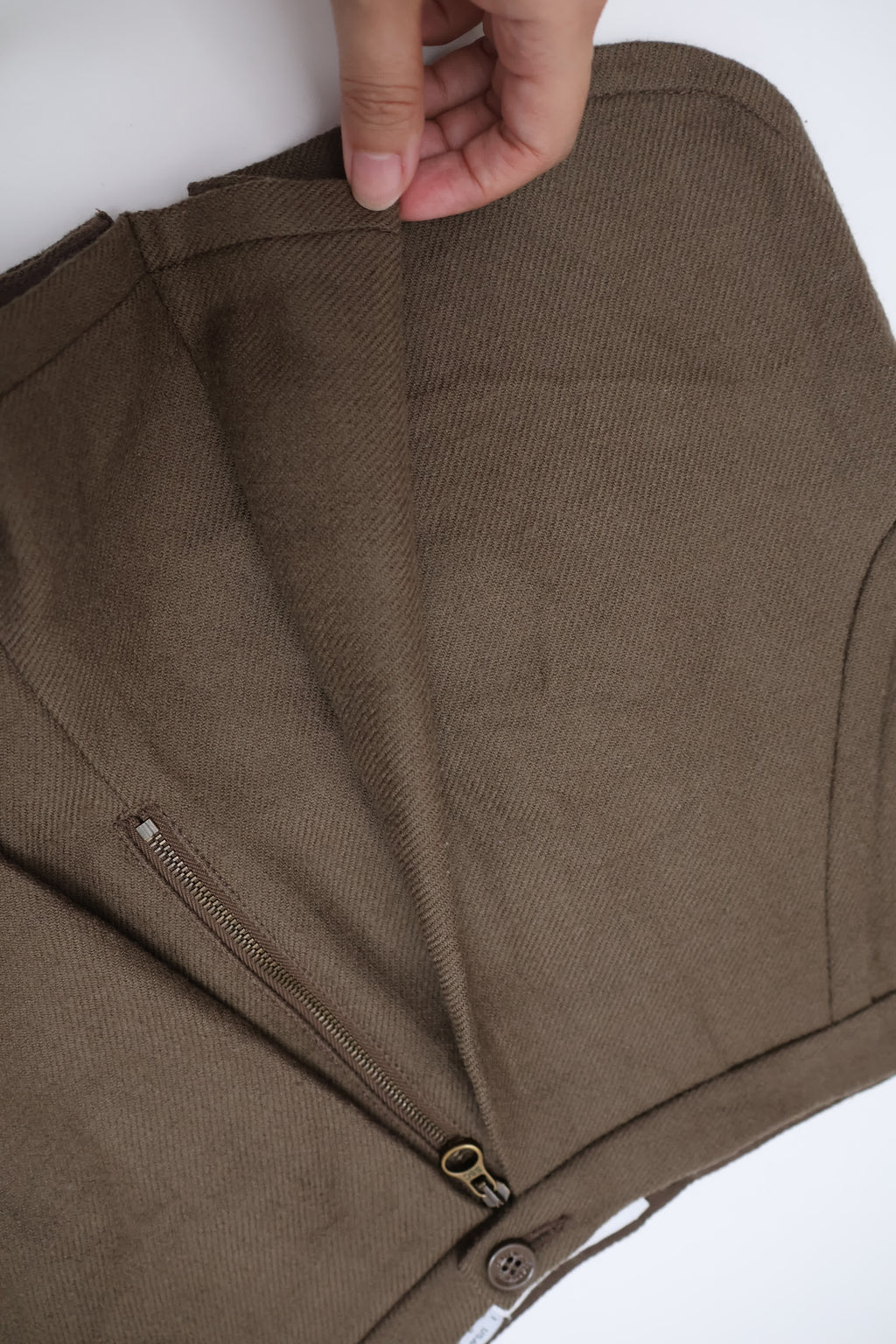 See by Chloé Coffee Brown Wool Shorts