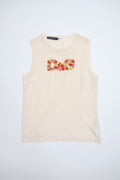 Dolce & Gabbana Nude Sheer Silk Top