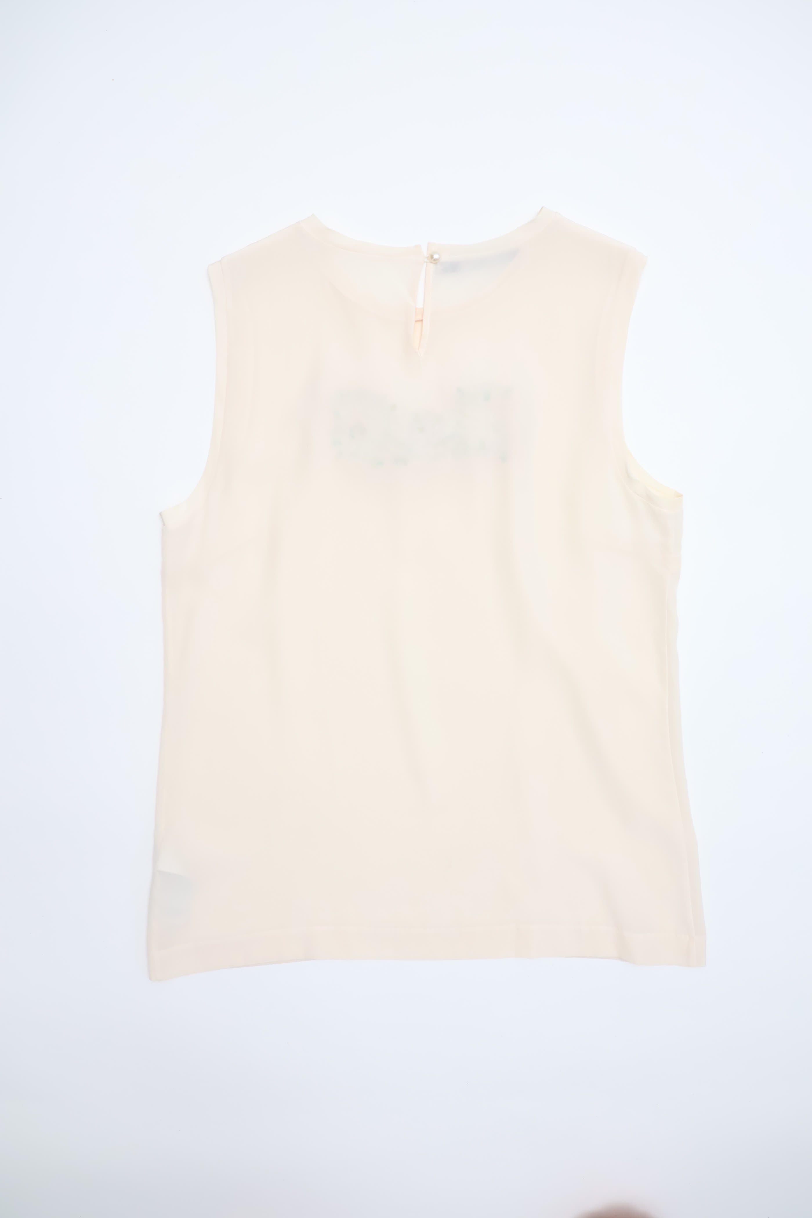 Dolce & Gabbana Nude Sheer Silk Top