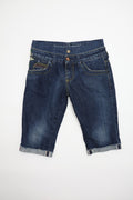 Miss Sixty Fitted Capri Denim Shorts