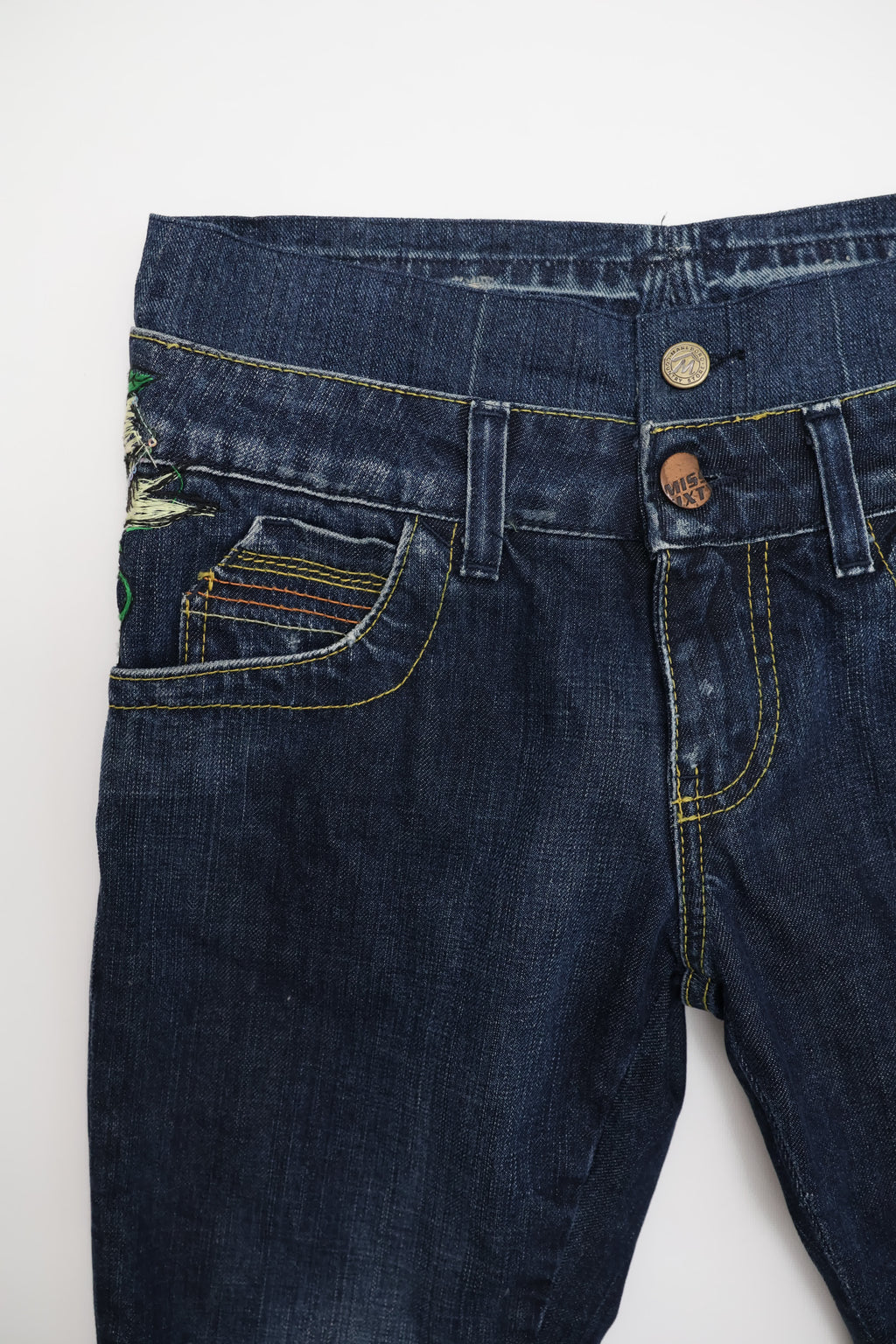 Miss Sixty Fitted Capri Denim Shorts