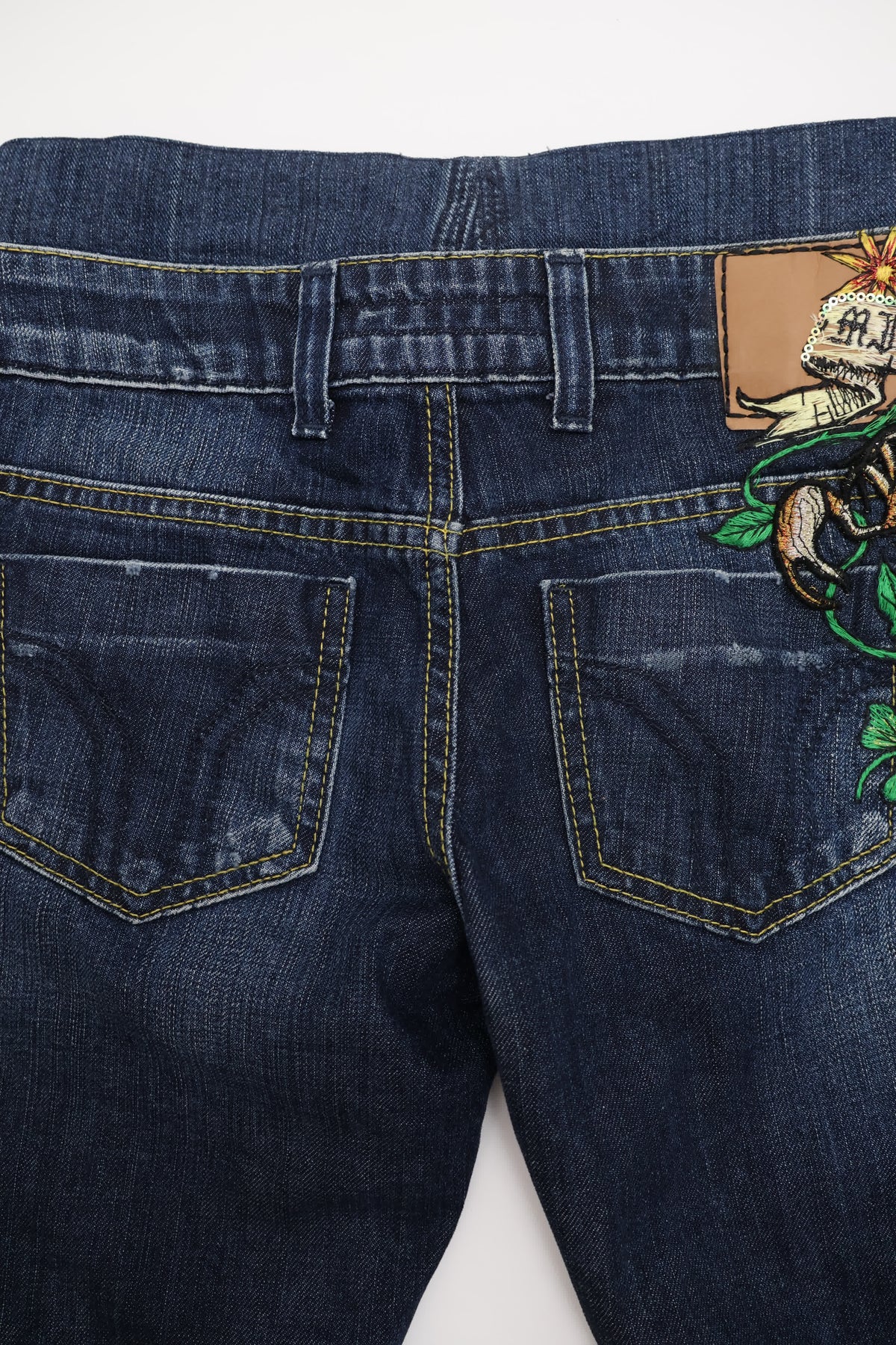Miss Sixty Fitted Capri Denim Shorts