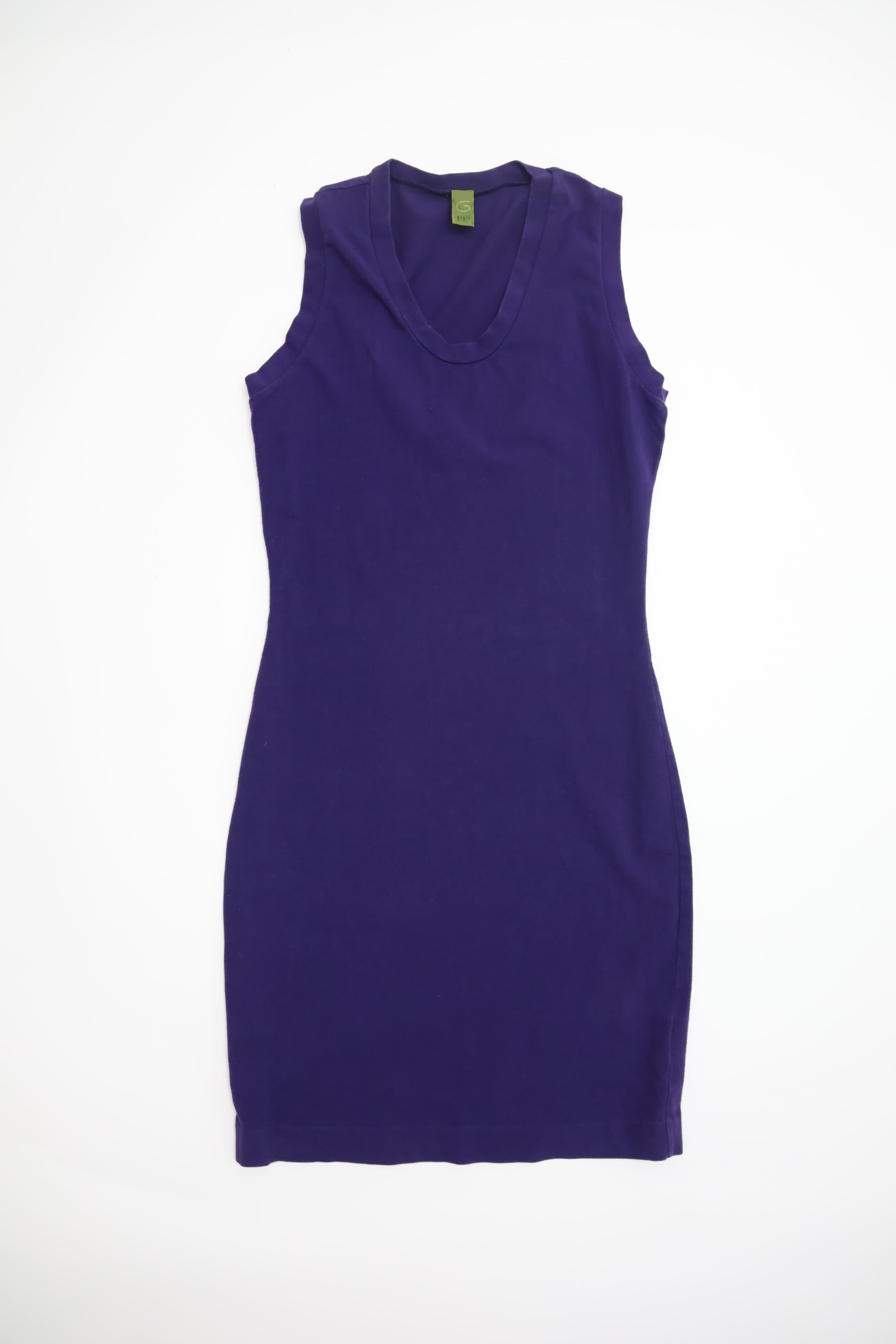 Romeo Gigli Purple Stretch Bodycon Dress