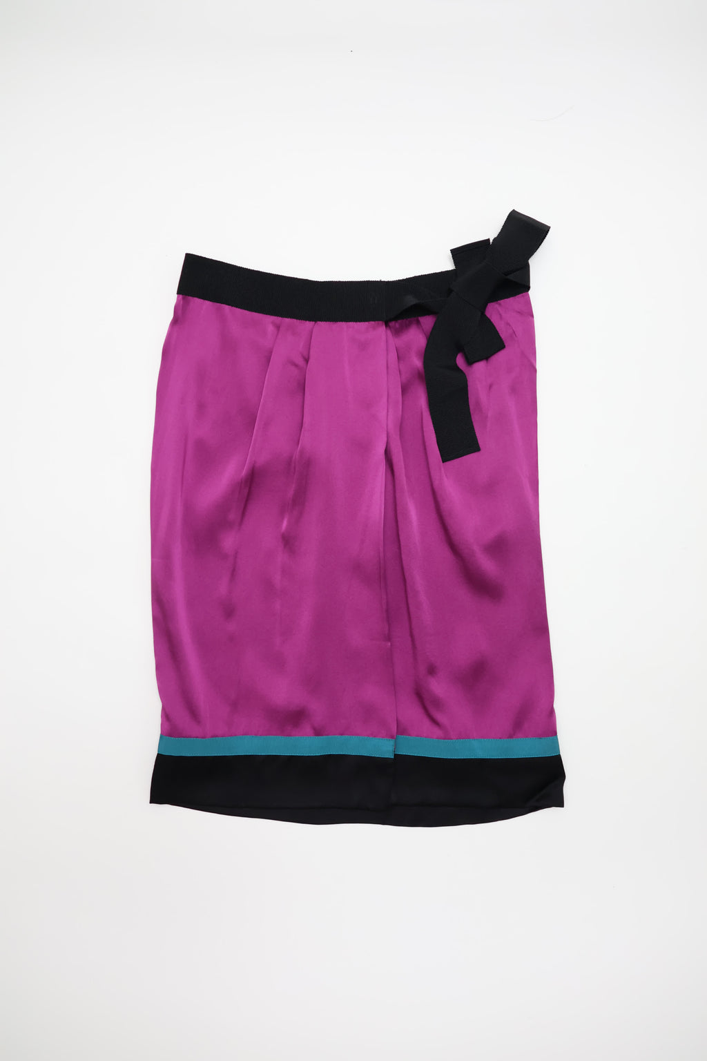 Philosophy di Alberta Ferretti Purple Silk Skirt