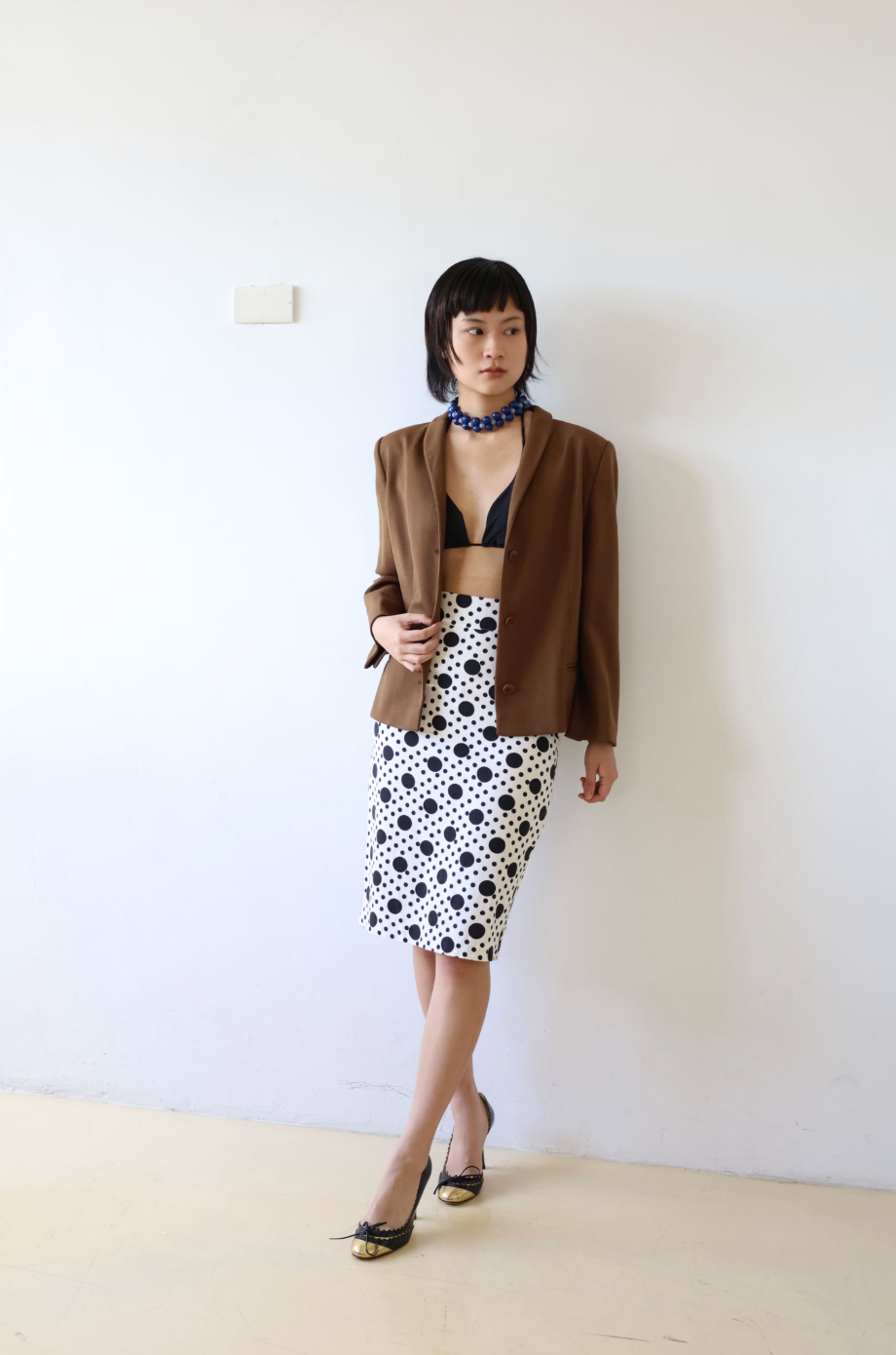 MANI Coffee Wool Blazer