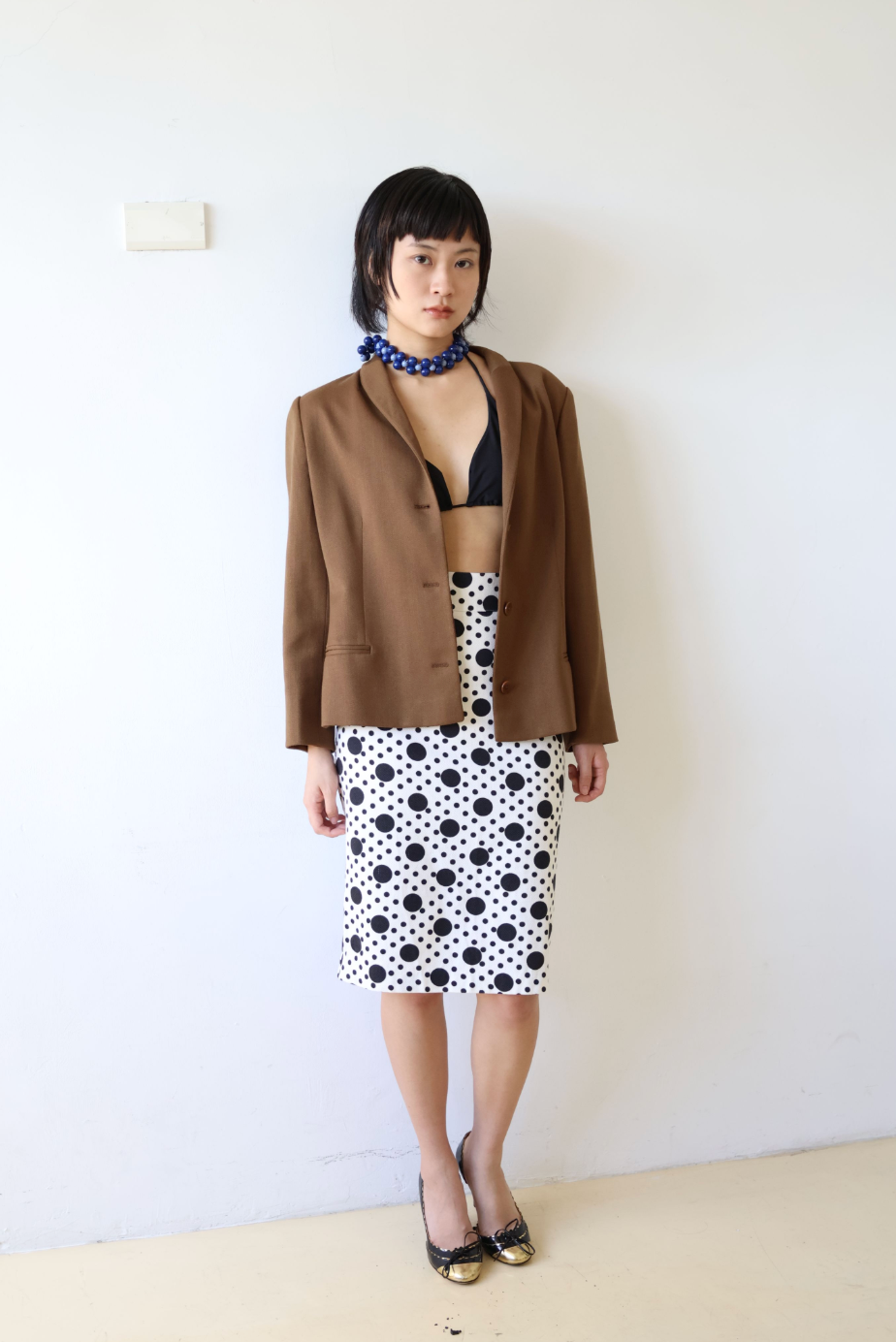 MANI Coffee Wool Blazer