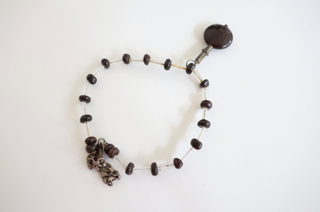 BABYLONE Paris Black & White Beaded Choker
