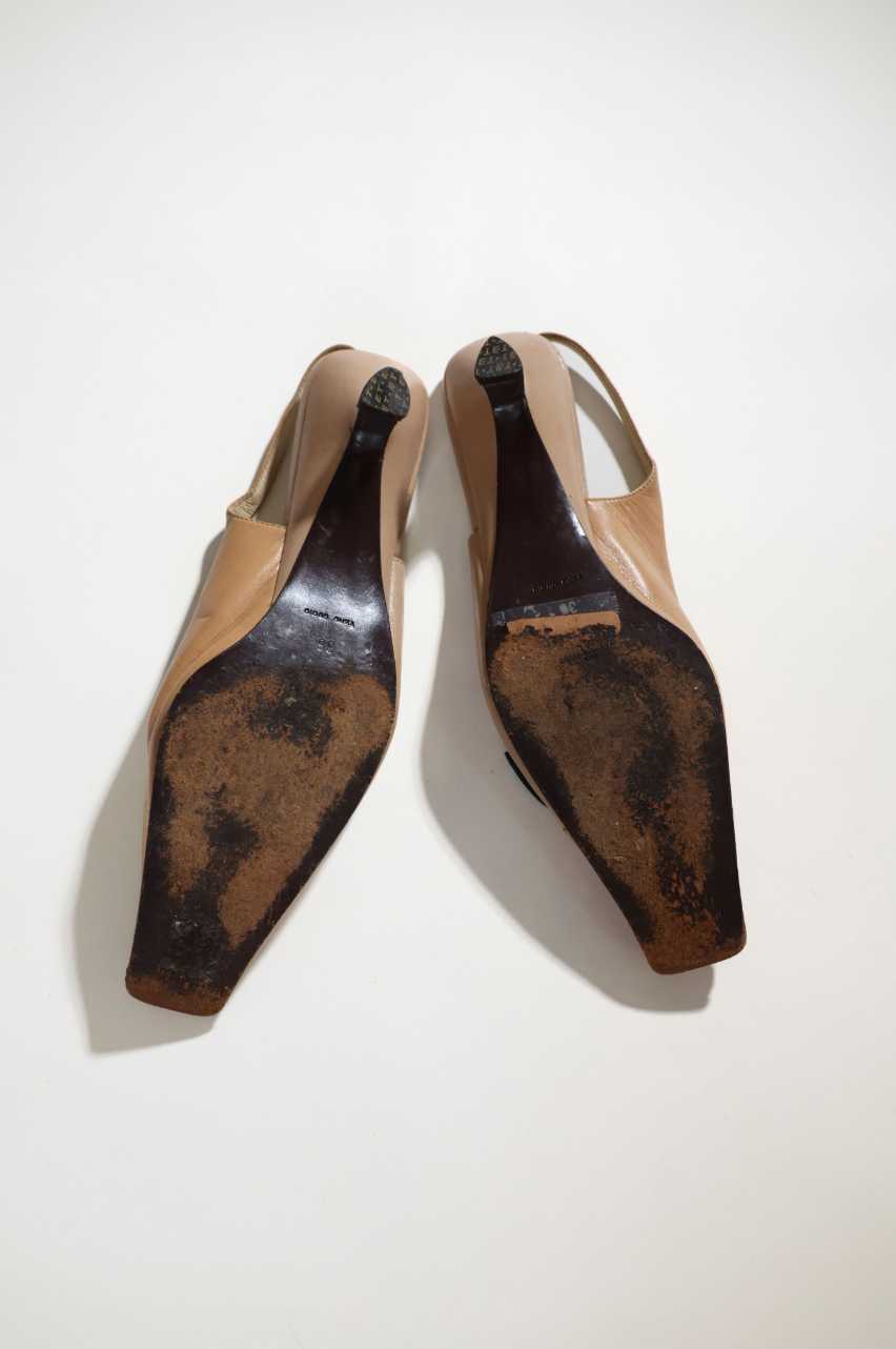 Miu Miu Tulip Genuine Leather Heels