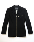 Versus Black Jacket with Subtle Shoulder Pads