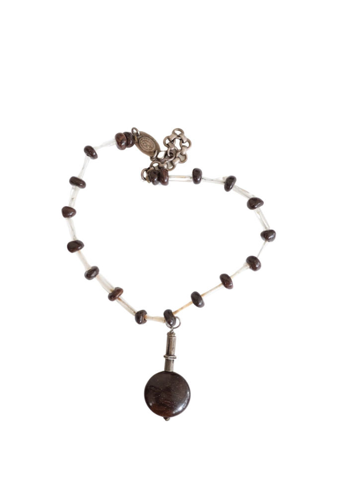 BABYLONE Paris Black & White Beaded Choker